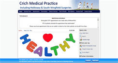 Desktop Screenshot of crichmedicalpractice.co.uk