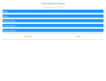 Tablet Screenshot of crichmedicalpractice.co.uk